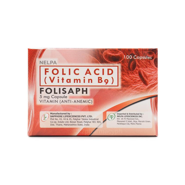 Folisaph Folic Acid 5mg Capsule