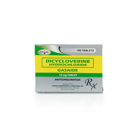 Gasaide Dicycloverine Hydrochloride 10mg Tablet