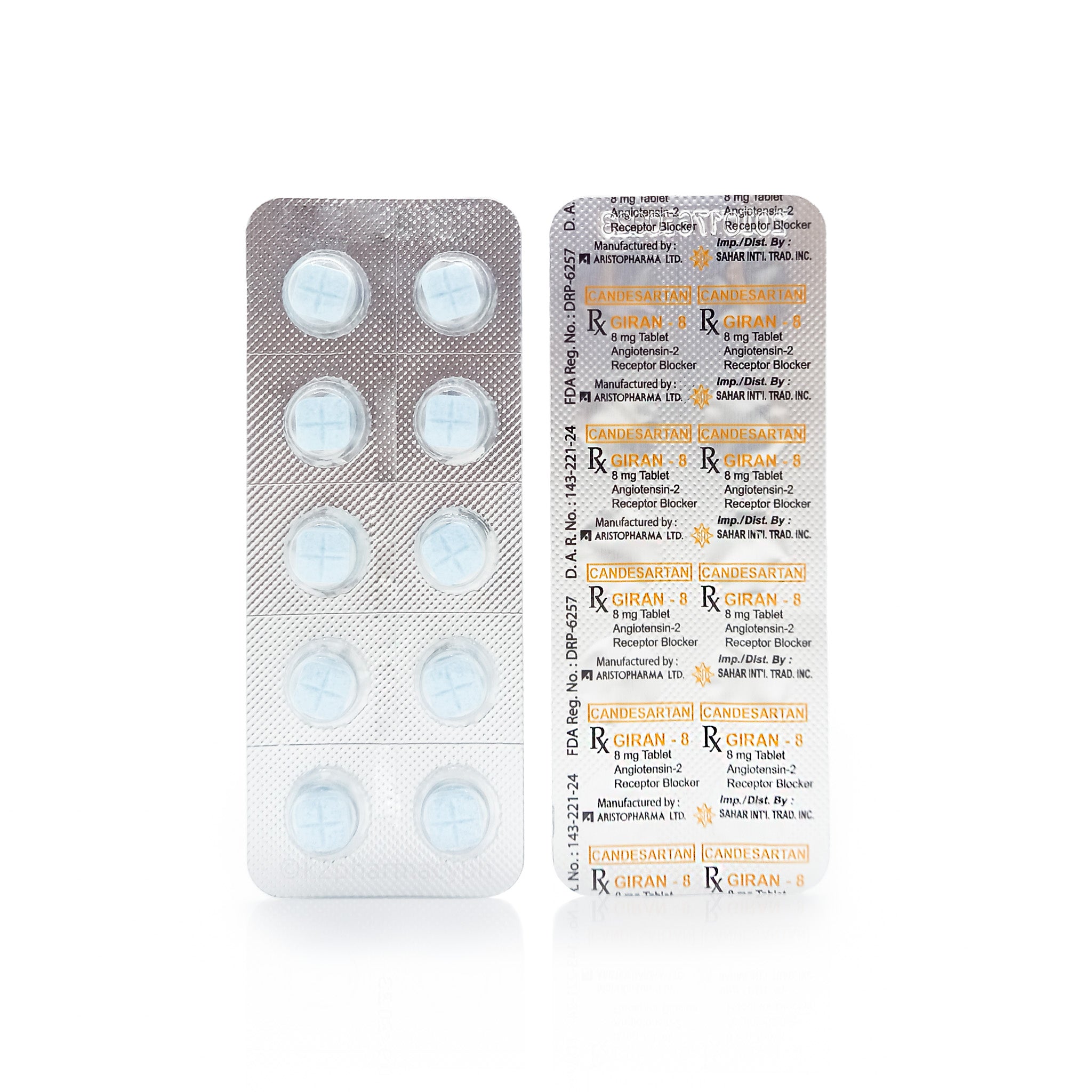 Giran - 8 Candesartan 8mg Tablets