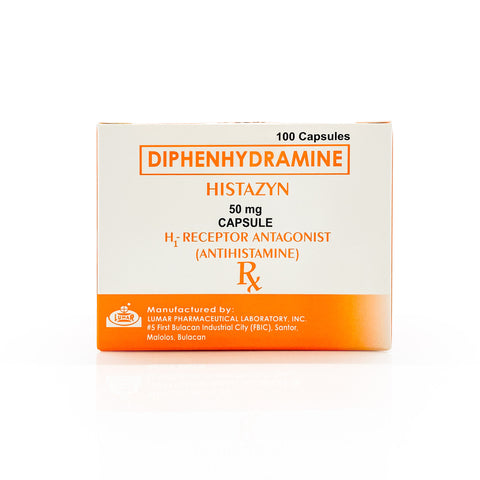 Histazyn Diphenhydramine 50mg Capsules