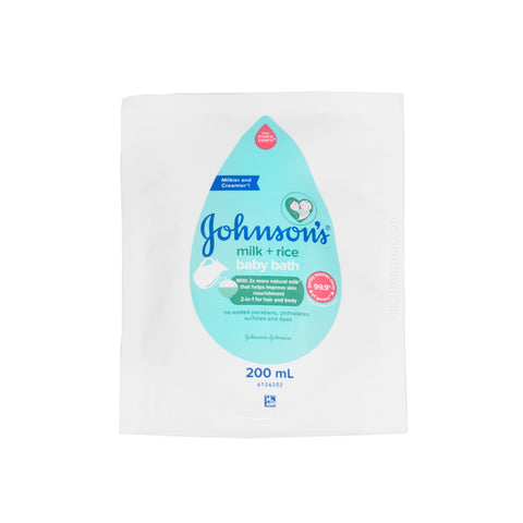 Johnson's® Baby Bath Milk+Rice Refill 200mL