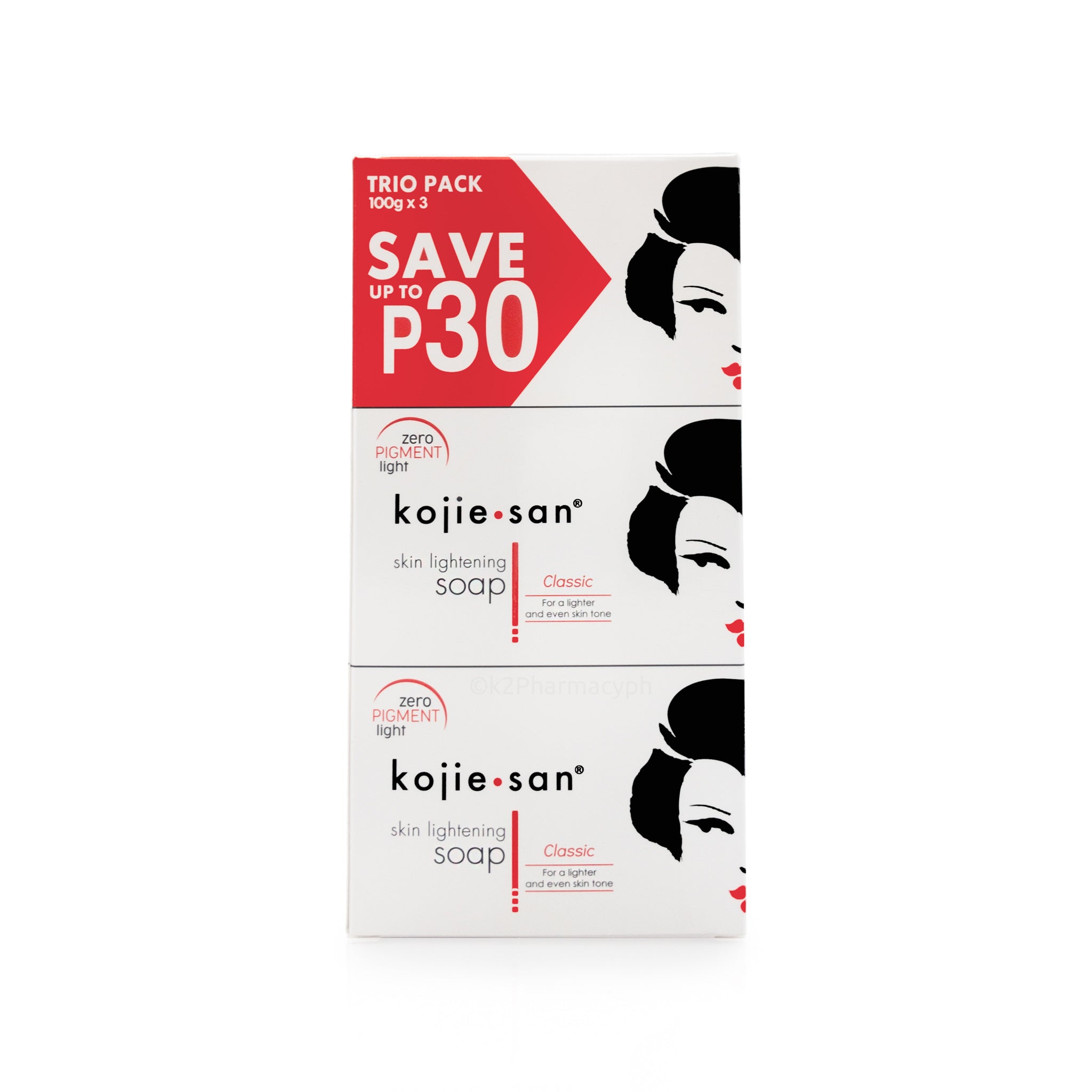 Kojie-San Skin Lightening Soap Trio Pack 100g x 3
