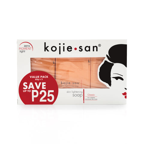 Kojie-San Skin Lightening Soap Value Pack 65g x 3