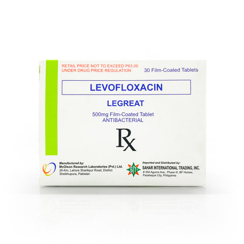 Legreat Levofloxacin 500mg Tablets