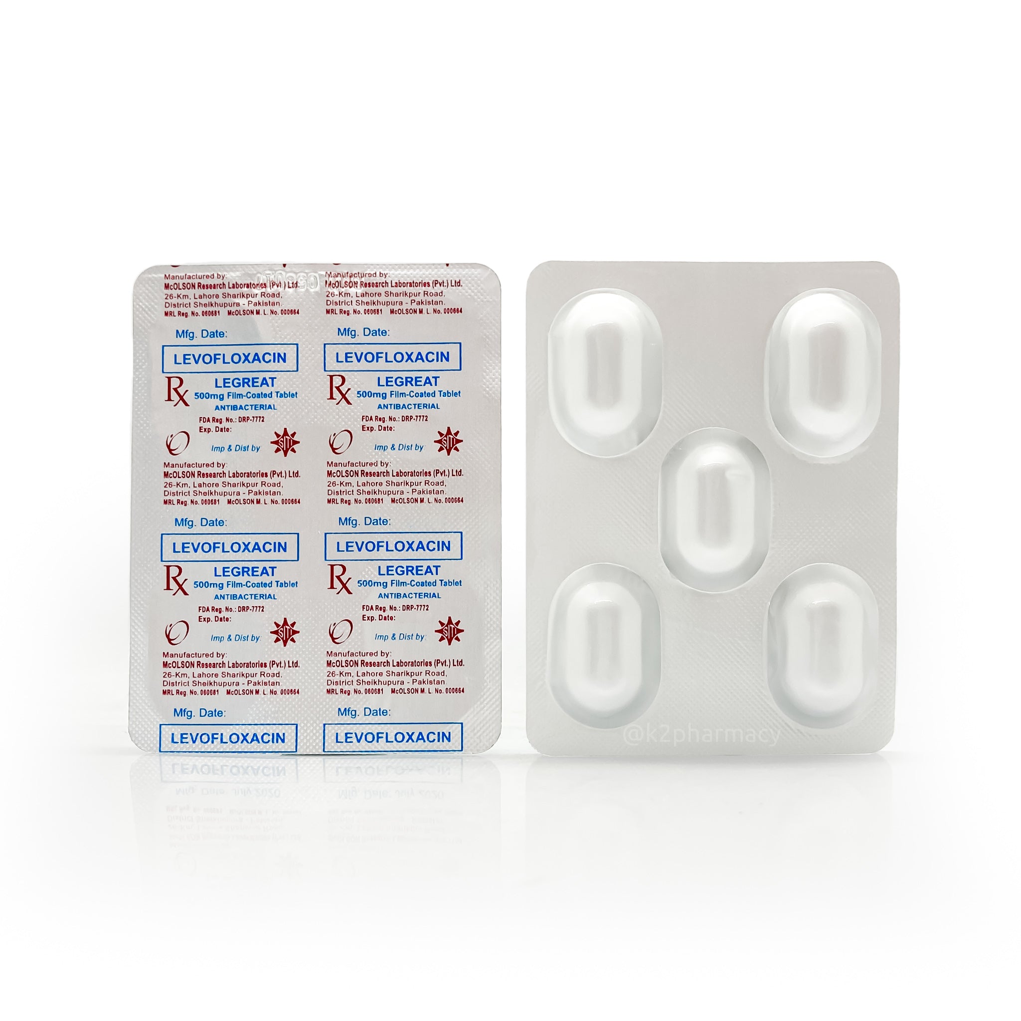 Legrit Legreat Levofloxacin 500mg Tablets