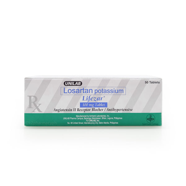 Lifezar® Losartan potassium 100mg Tablet
