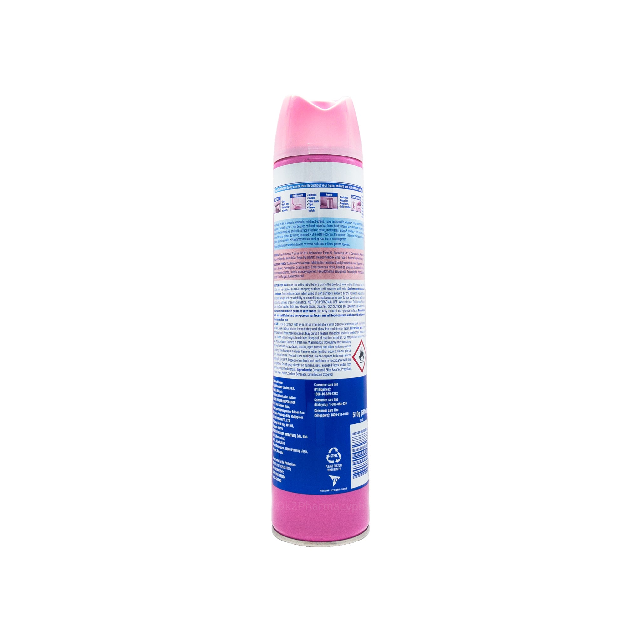 Lysol Disinfectant Spray Fresh Blossom 510g Lysol disinfectant spray fresh blossom 510g
