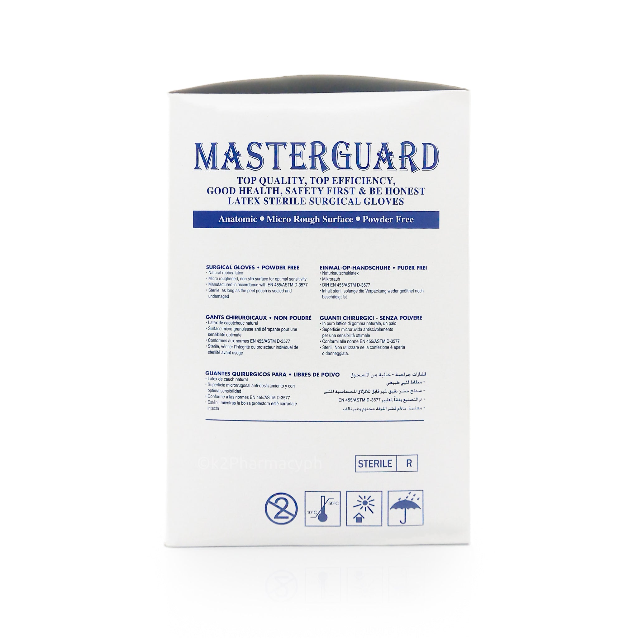 Masterguard Padding Masterguard Sterile Latex Surgical Gloves 6.5