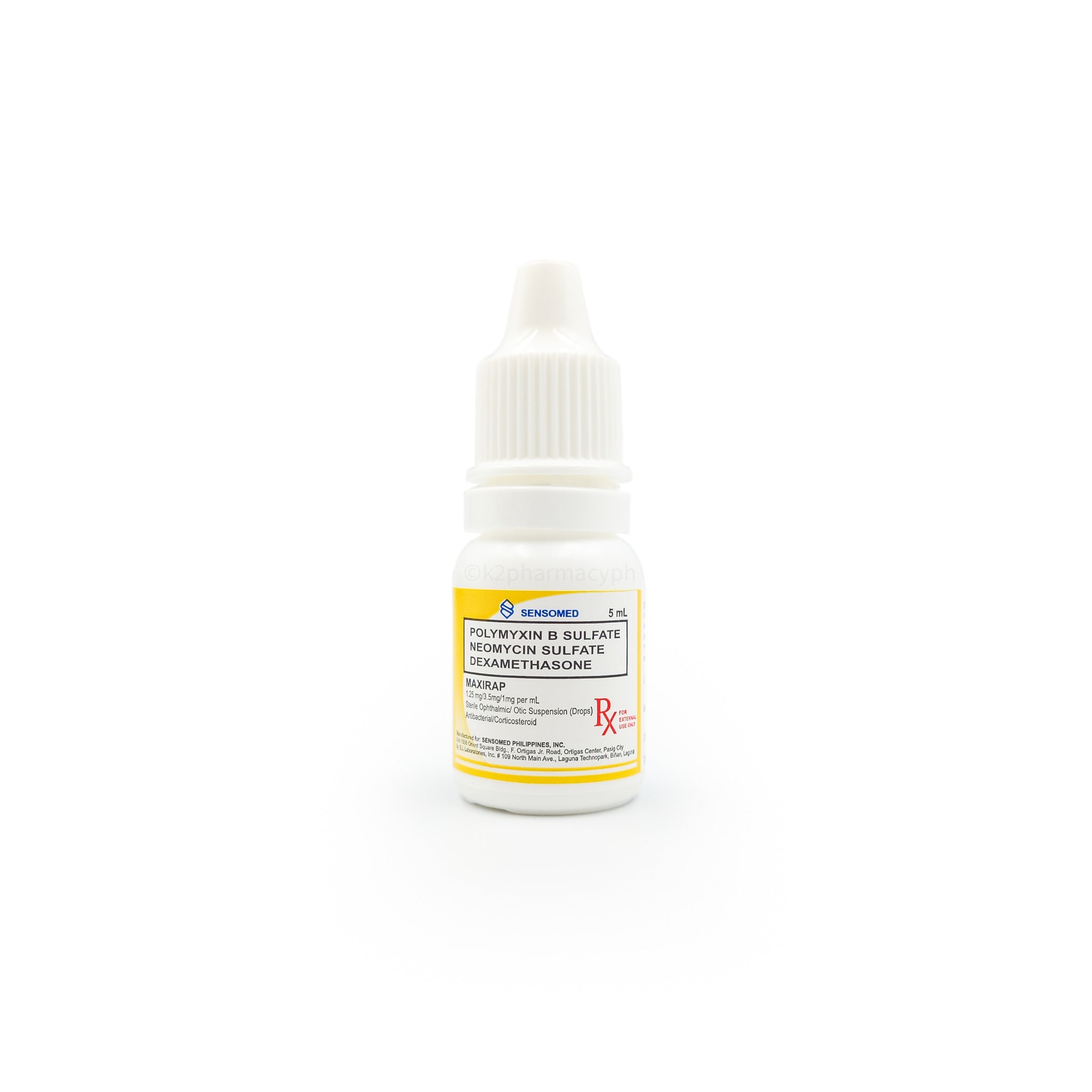 Maxirap Polymyxin B Sulfate Otic Suspension (Drops) 5mL