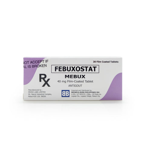 Mebux Febuxostat 40mg Tablet