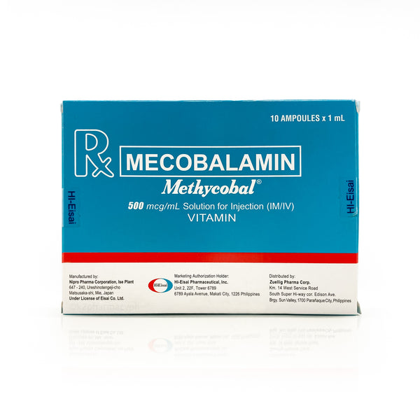 Methycobal® 500mcg/mL Solution for Injection (IM/IV) 1mL