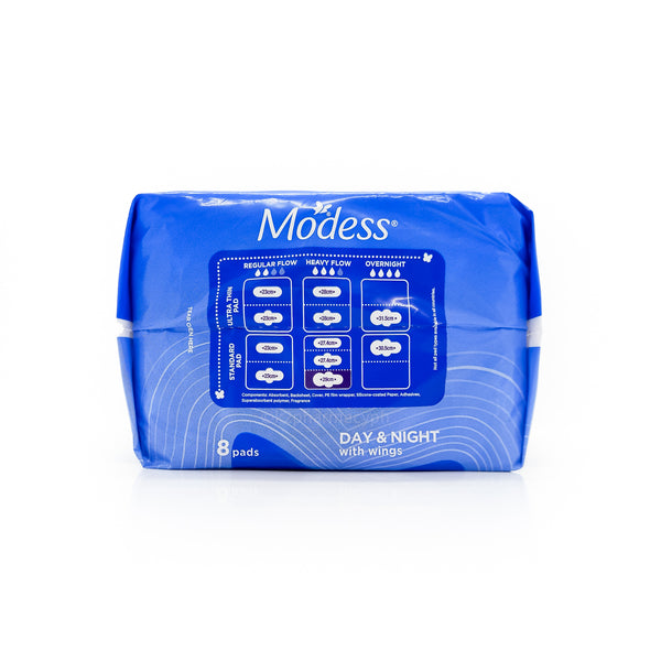 Modess Size Modess® Day and Night with Wings 8s