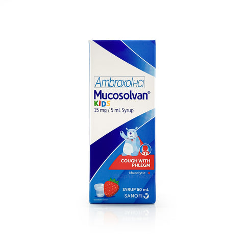 Mucosolvan® Kids 15mg/5mL Syrup Woodberry Flavor 60mL