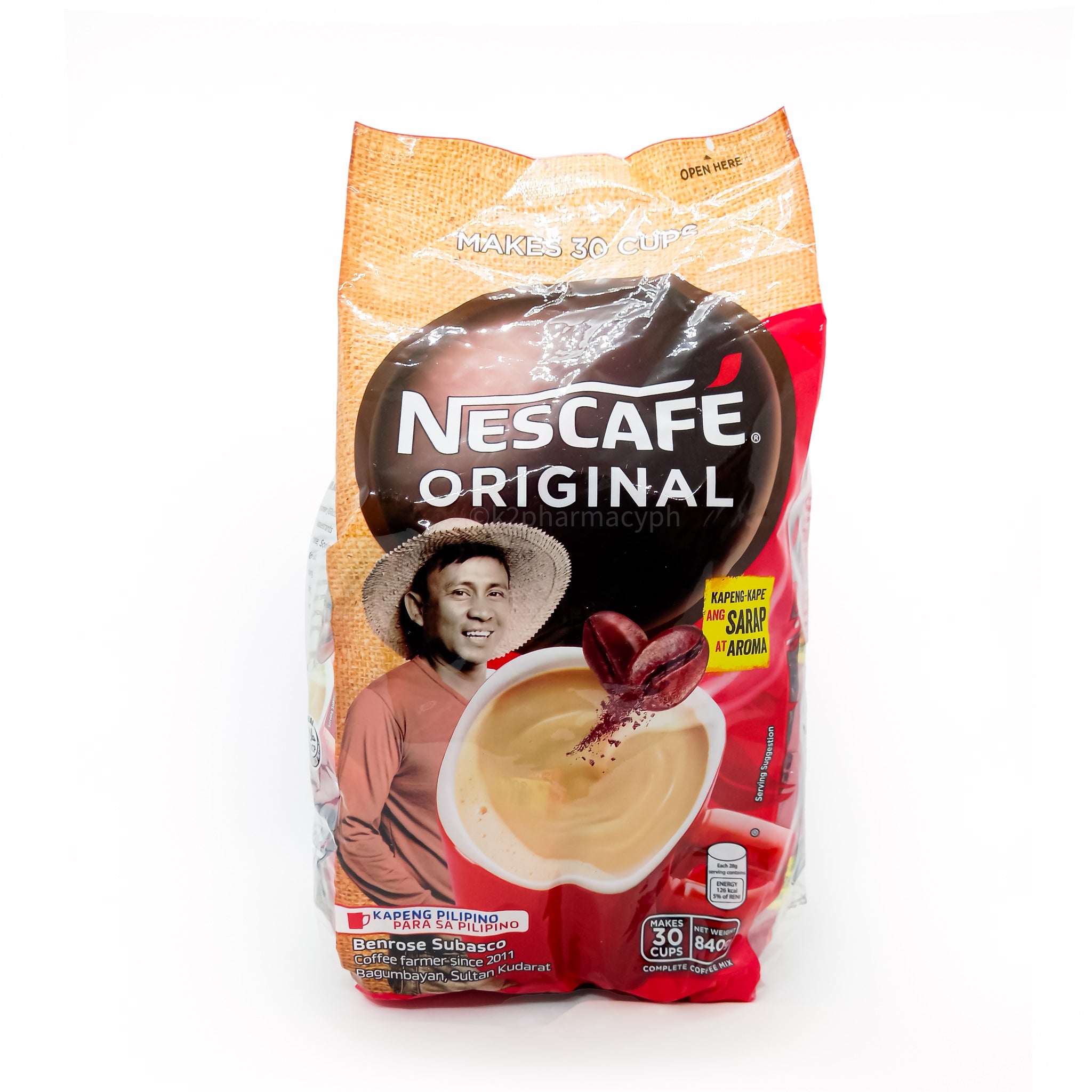 NESCAFE 3 in 1 Aromatic & Balanced Original Instant Coffee 30 sticks (1  pack)