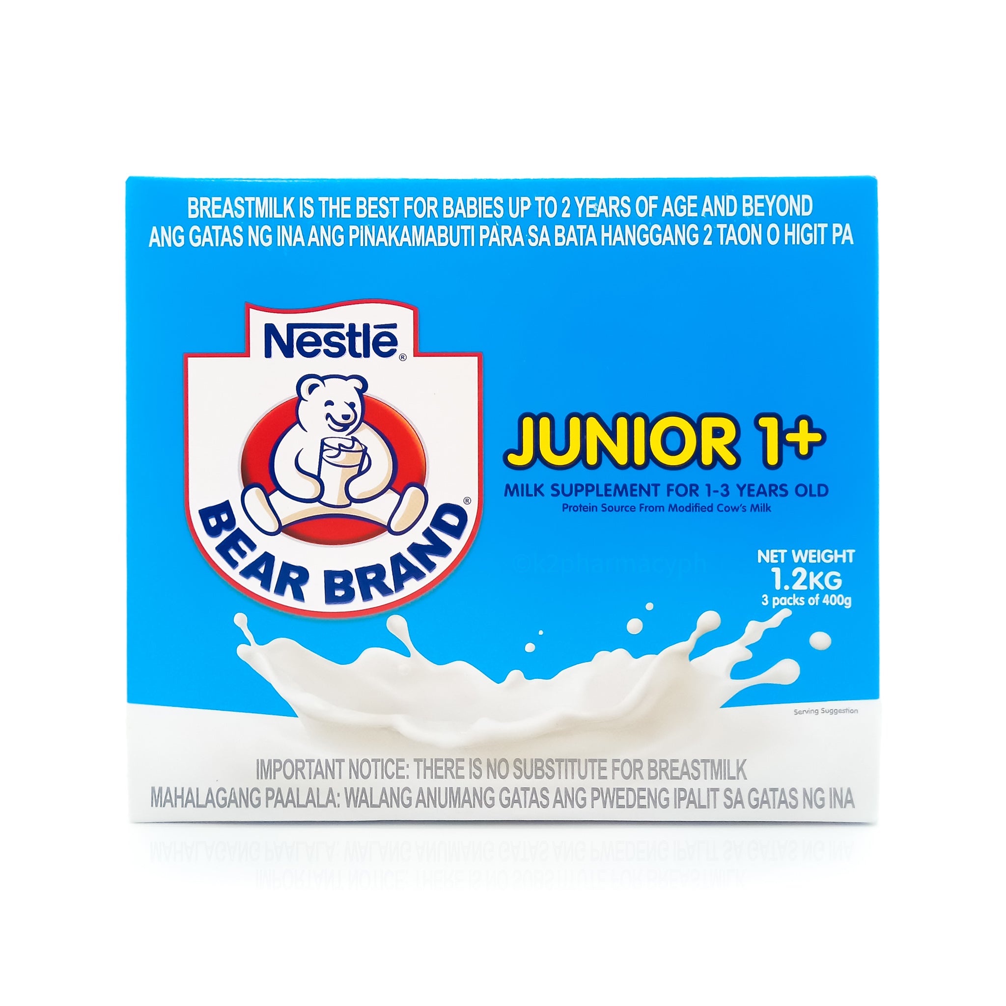 Nestlé® Bear Brand Junior 1+ Milk Supplement 1.2kg