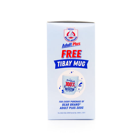 Nestle® Bear Brand Adult Plus® 300g with Free (Tibay Mug)