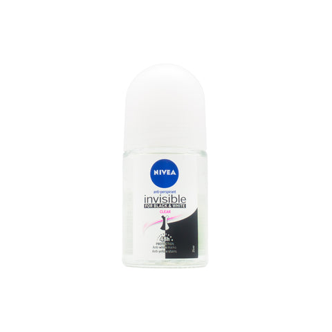 Nivea Roll On Invisible for Black & White Clear 25mL