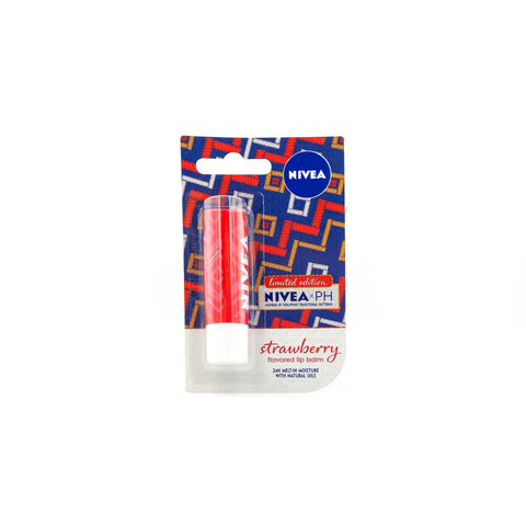 Nivea Strawberry Flavored Lip Balm 4.8g