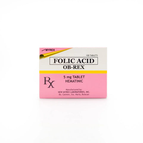 OB-REX Folic Acid 5mg Tablet Regimed Pharmaceutical