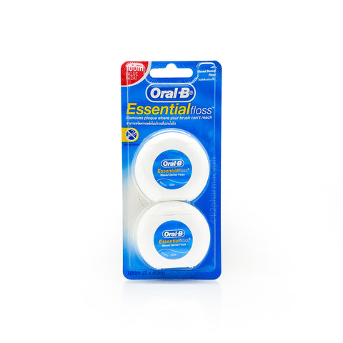 Oral B® Essential Floss 50m x 2 Value Pack