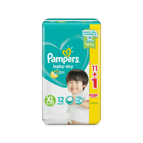 Pampers ®Baby Dry XL 12s + 1 Right Goods Philippines Incorporated