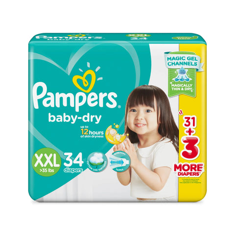 Pampers ®Baby Dry XXL 34s Right Goods Philippines Incorporated