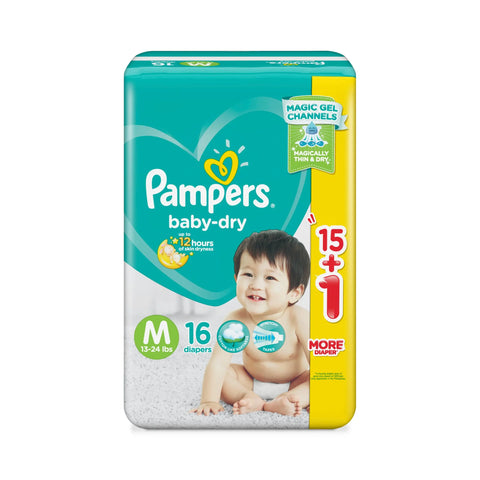 Pampers® Baby Dry Medium 16s Right Goods Philippines Incorporated