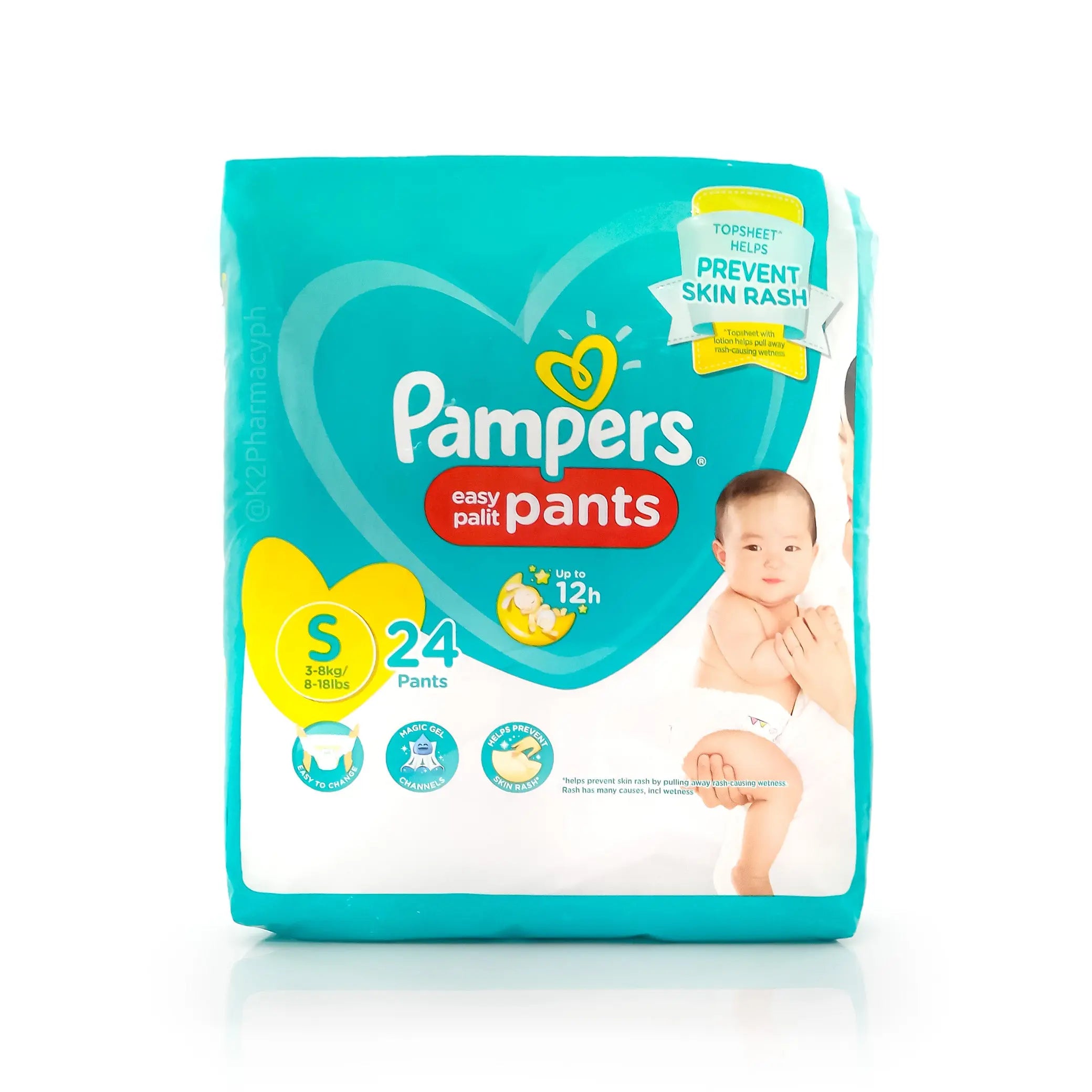 Pampers Baby Pant Diapers S-86 (MRP 1049), Size: Small