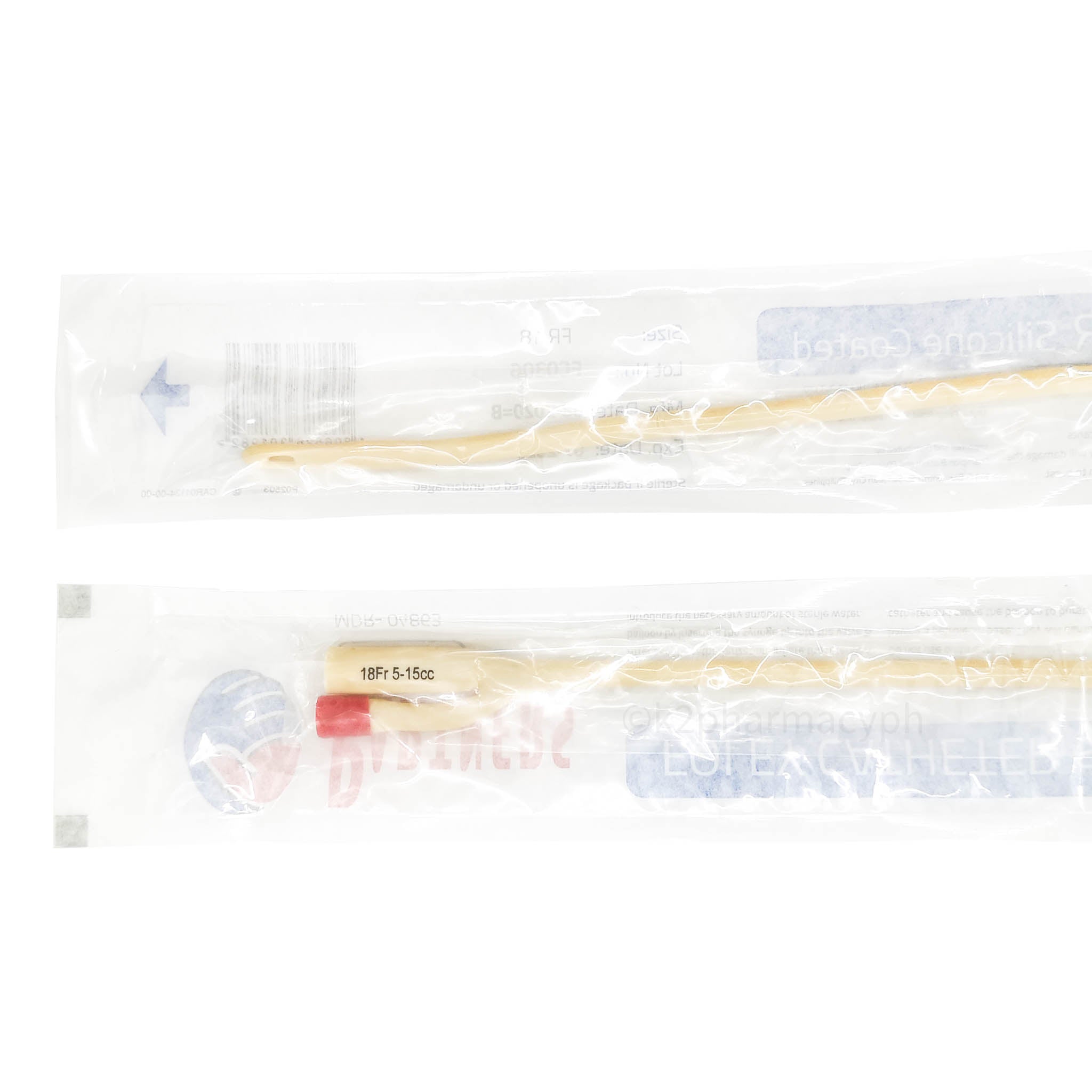 Partners Foley Catheter-Silicone Coated 2-Way 18 Fr 5-15cc