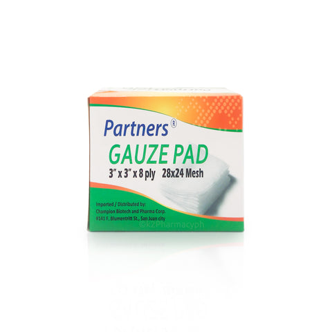 Partners® Gauze Pad Sterile 3x3x8 ply