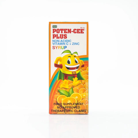 Poten-Cee® Plus Non-Acidic Syrup Orange Flavor 60mL Apollo Plus Distribution Inc.