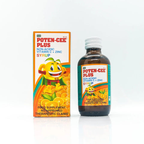 Poten-Cee® Plus Non-Acidic Syrup Orange Flavor 60mL Apollo Plus Distribution Inc.