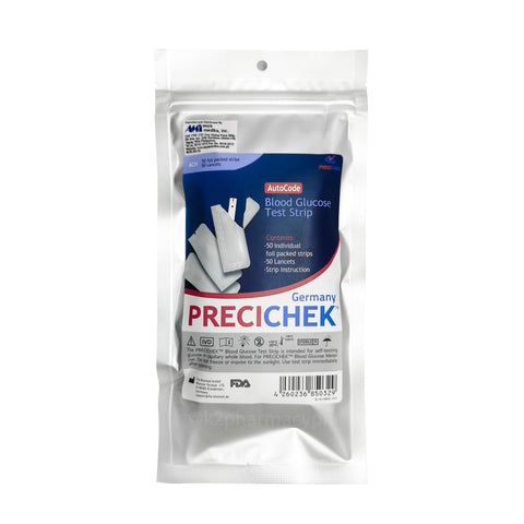 Precichek™ AutoCode Blood Glucose Test Strip + Lancet