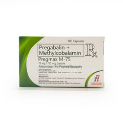 Pregmax M-75 Pregabalin + Methylcobalamin 75mg / 750mcg Capsule