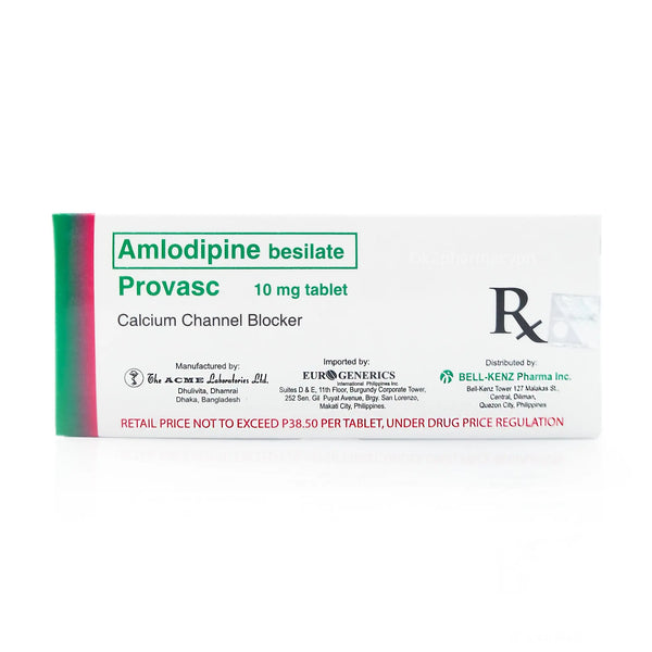 Provasc Amlodipine 10mg Tablet Bell Kenz Pharma, Inc.
