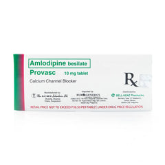 Provasc Amlodipine 10mg Tablet Bell Kenz Pharma, Inc.