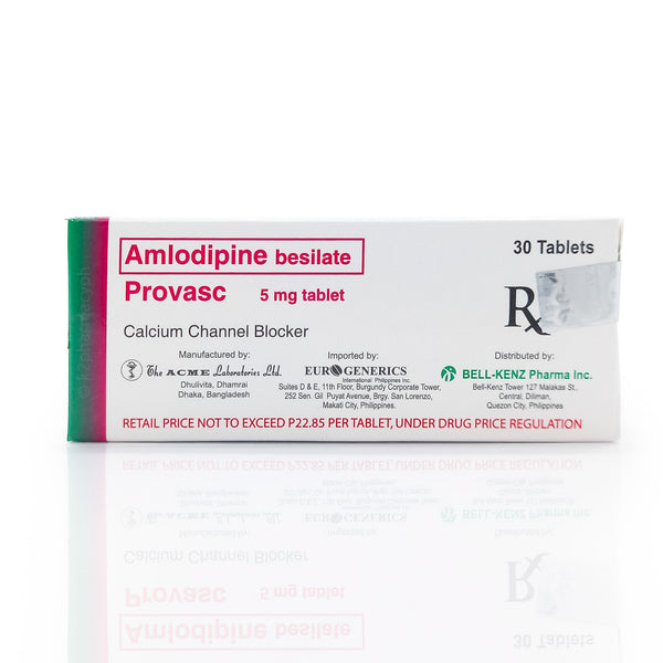 Provasc Amlodipine 5mg Tablets