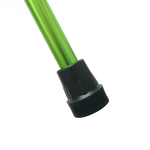 Px Dr. Care Stainless Single "C" Cane with Foam Handle in Lime Green