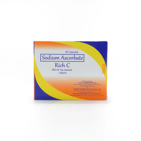 Rich C Sodium Ascorbate 562.43mg Capsule Applied Pharmaceuticals Distribution