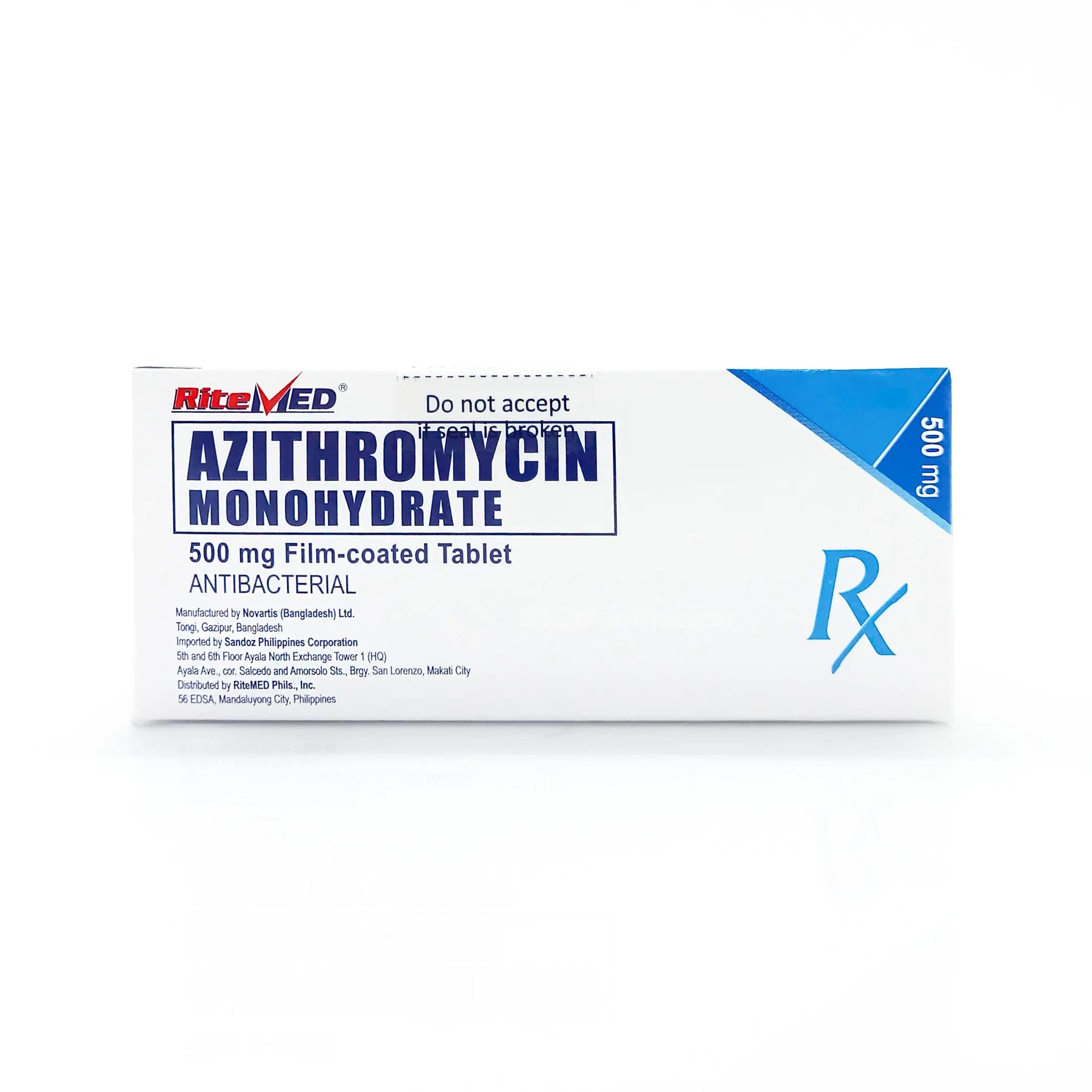 Azithromycin 500 Ritemed All / RiteMed® Azithromycin 500mg Tablets