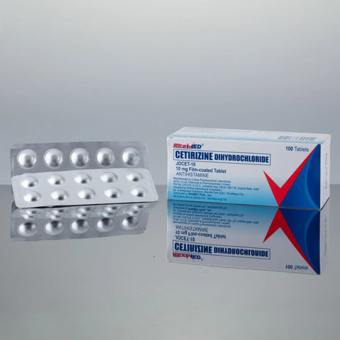 RiteMed® Cetirizine Dihydrochloride Jocet-10 10mg Film-Coated Tablet Ritemed Philippines Inc.