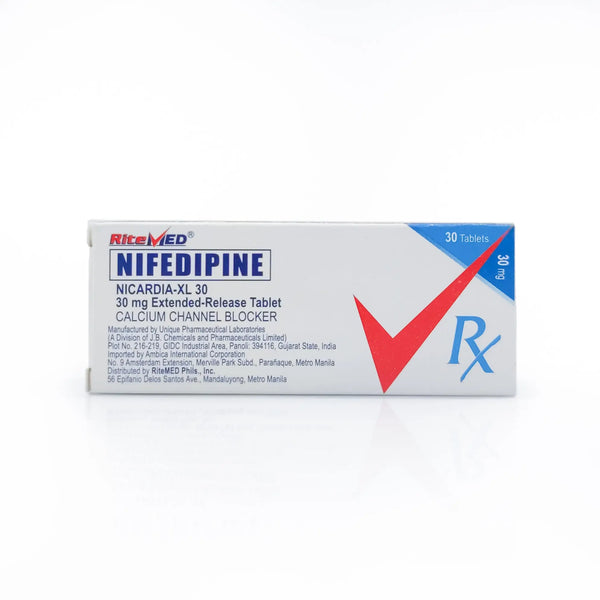 RiteMed® NIfedipine Nicardia-XL 30 30mg Extended-Release Tablet Ritemed Philippines Inc.