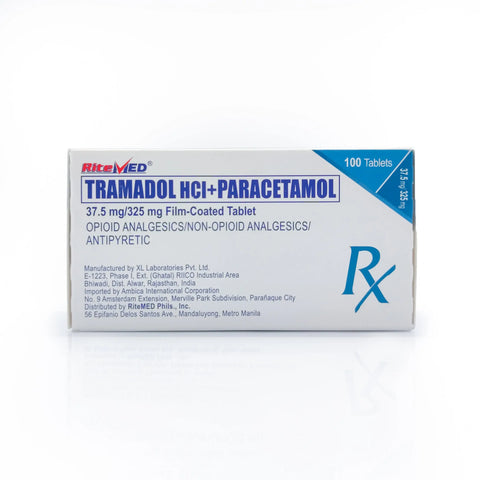 RiteMed® Tramadol HCI + Paracetamol 37.5mg / 325mg Film-Coated Tablet Ritemed Philippines Inc.