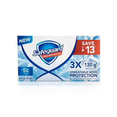 Safeguard -5°c feel Arctic Fresh Bar Soap (130g x 3) Right Goods Philippines Incorporated