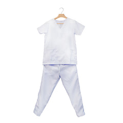 Scrub Suit White Terno