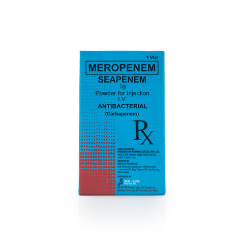 Seapenem Meropenem 1g Powder for Injection I.V. Vial