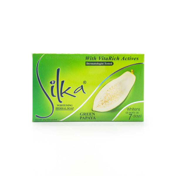 Silka® Whitening Herbal Soap Green Papaya 90g