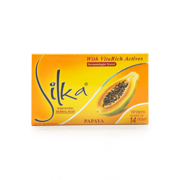 Silka® Whitening Herbal Soap Papaya 90g