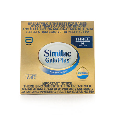 Similac Gain Plus® Three 1-3 years old 900g