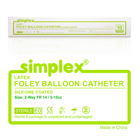 Simplex® Latex Foley Balloon Catheter 2-Way FR 14 / 5-15cc